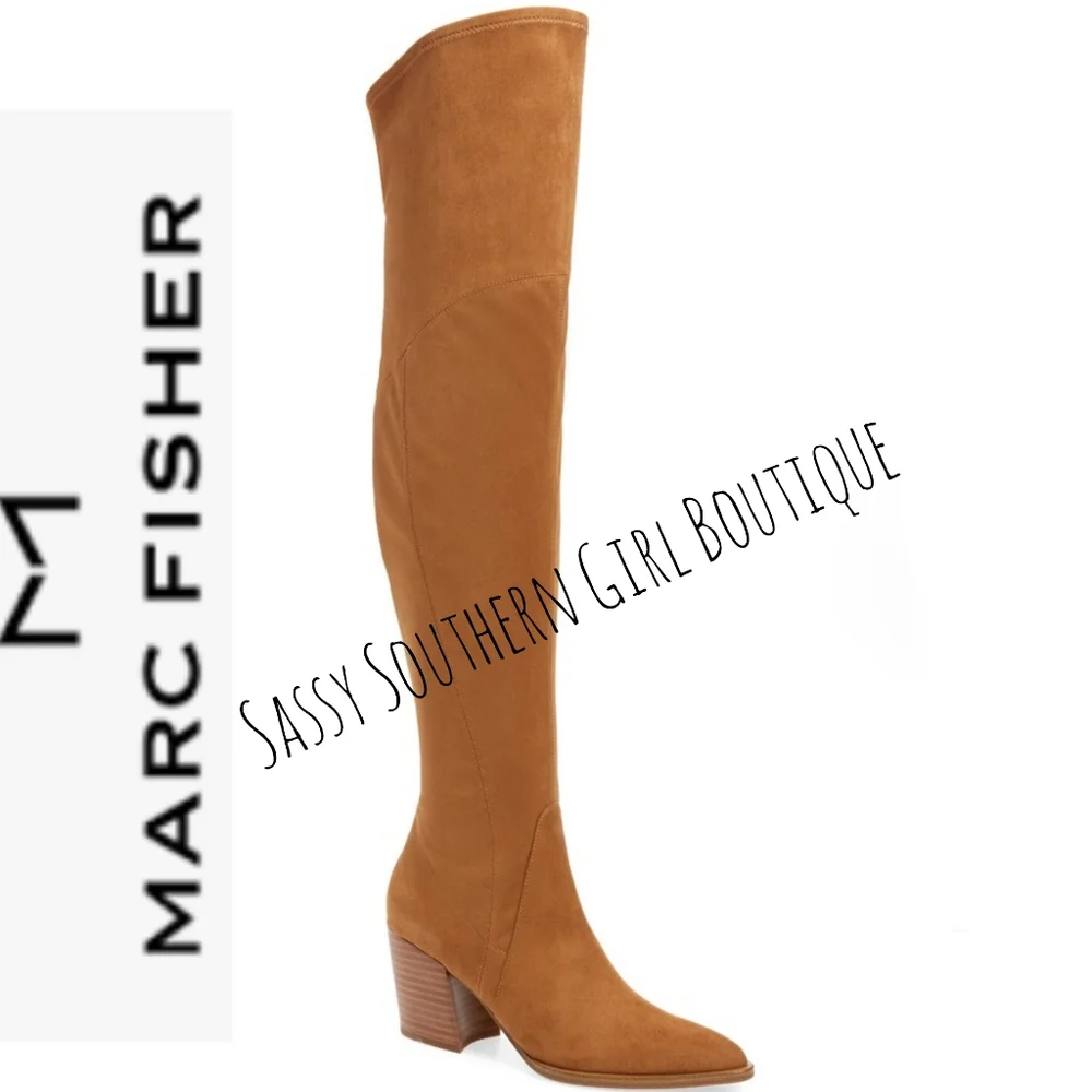 🆕⭐Marc Fisher tan over the knee boots